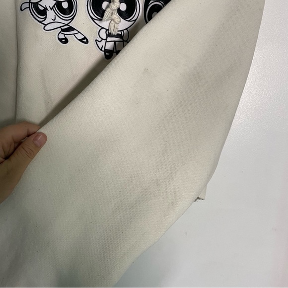 Champion Powerpuff Girls Cream Cropped Hoodie S - Picture 7 of 8